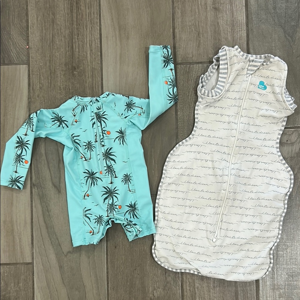 Baby rashguard swimsuit + Sleep Sack bundle
